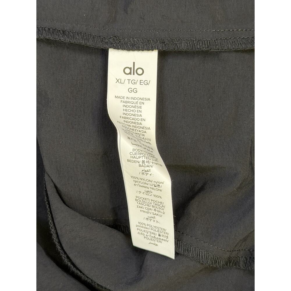 Alo Yoga Takeaway Track Full Zip Nylon Jacket Black Mens Size XL M3334R NEW - Picture 10 of 10